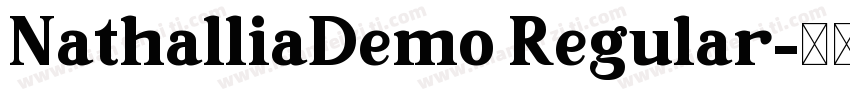 NathalliaDemo Regular字体转换